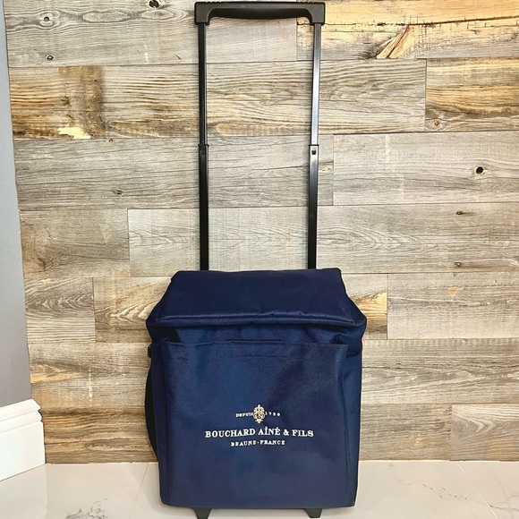 🍷🍾 WINE Tote/Roller/Carry Caddy (Adjustable, On-the-Go); also Champagne - Picture 4 of 16